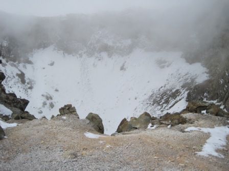 El crater del volcan